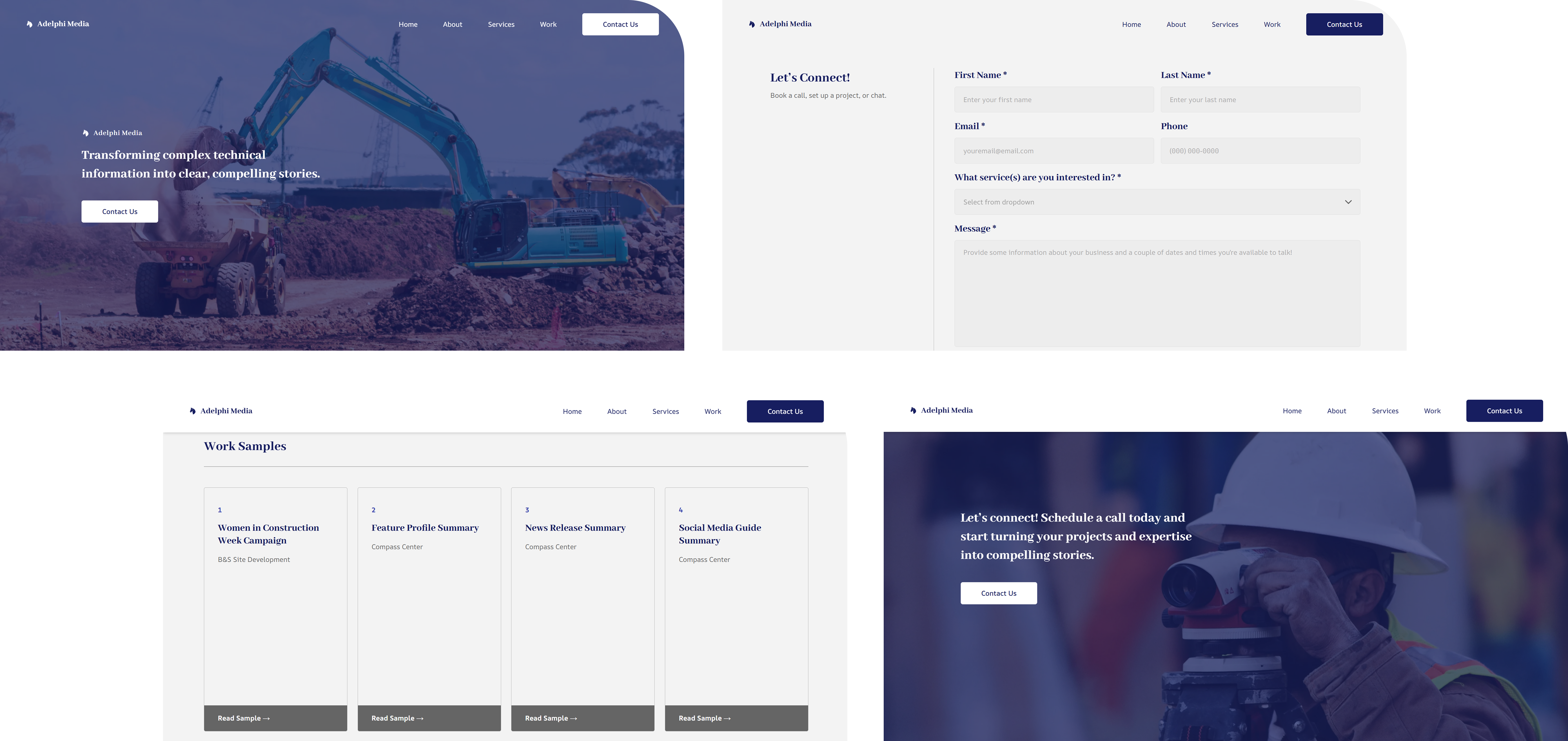Adelphi Media project design